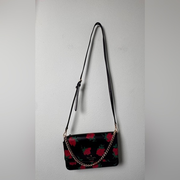 Kate Spade‎ New York Madison Rose Toss Printed Small Flap Crossbody - Picture 5 of 10
